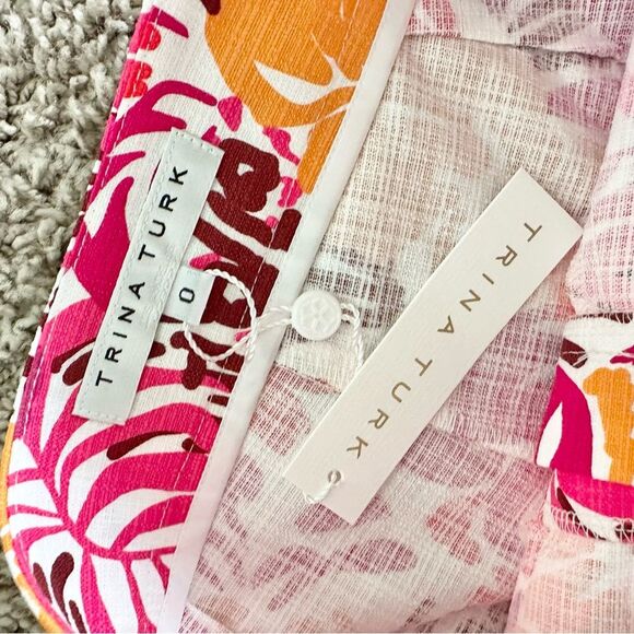 NWT Trina Turk Corbin 2 Shorts in Pink Size 0 - Picture 7 of 9